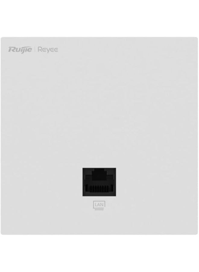 Ruijie Reyee RG-RAP1261 Wi-Fi 6 AX3000 Ultra-Thin Wall-Plate Access Point, Dual-Band 2×2 MU-MIMO (2976 Mbps), 2× Gigabit Ethernet & PoE-in (802.3af/at), 86 mm Slim Design with Cooling-Patent, Reyee Mesh & 802.11k/v/r, Cloud & AI Roaming - Image 1